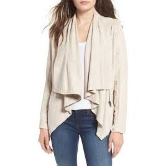 NWT Blank NYC Faux Leather Drape Moto Jacket - Picture 2 of 7